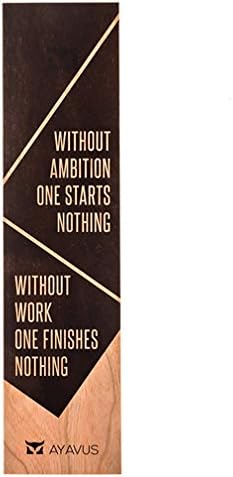 Without Ambition One Starts Nothing Wihout Work One Finishes Nothing - Inspirational Quotes Shark Tank Self Improvement Made in USA