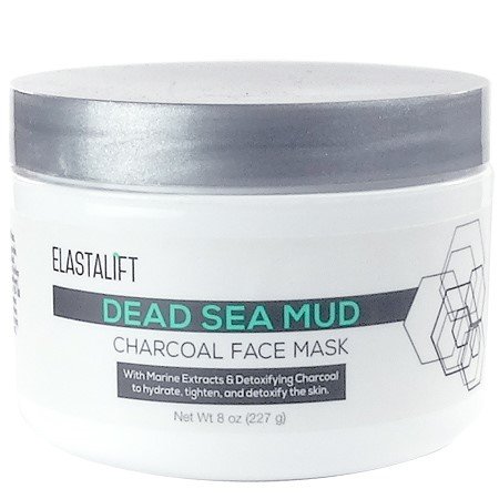 Elastalift charcoal face mask. detoxifying dead sea mud mask with…