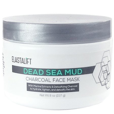 Elastalift Charcoal Face Mask. Detoxifying Dead Sea Mud mask with charcoal will tighten, hydrate and