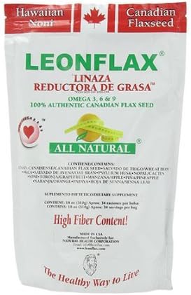 Leonflax Canadian Flaxseed Fat Reducer Powder Suppports Weight Loss 18 oz WLM