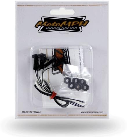 Harley-Davidson / Cruiser Motorcycles 1/4-20 BOLTS 6PK BLACK HEADLITE + 3 TOP/SIDE LITE