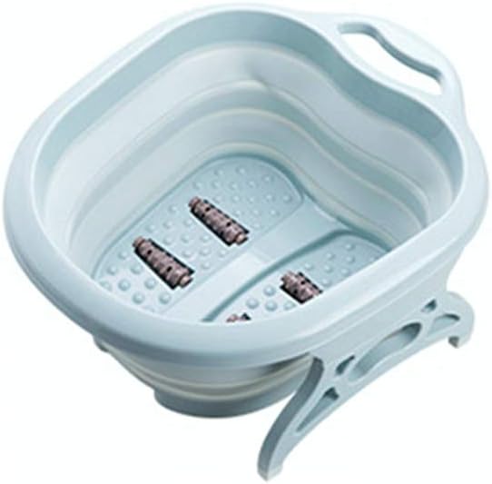 QCUTEP Foot Tub, Collapsible Foot Spa Foot Soak Bath Tub with Massaging Rollers Large Foot Soaking Tub for Feet Relaxation and Stress Relief