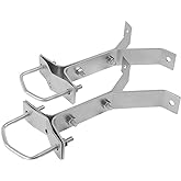 Skywalker 6” Heavy-Duty Wall Mount Pair for TV Antenna Mast with (2) Brackets with Lag Bolts
