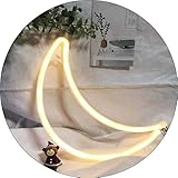 Hopolon Moon Neon Signs, LED Neon Light for Party