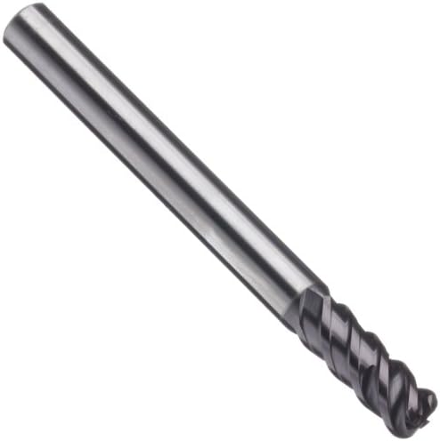 Sandvik Coromant R216.24 Carbide Corner Radius End Mill, Metric, TiAlN Monolayer Finish, 30 Deg Helix, 4 Flutes, 140mm Overall Length, 12mm Cutting Diameter, 14mm Shank Diameter, 3mm Corner Radius