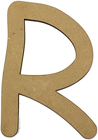 Wooden MDF Letters and Numbers - 150mm tall 8mm thick - (Comic Sans Font) (R)