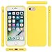 Beatuiphone Silicone iPhone 7/8 Plus Case Yellow Slim Gel Rubber Soft TPU Shockproof Drop Scratch Resistant Protective Cover for 5.5(7P/8P,B)