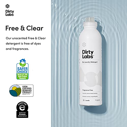 Dirty Labs Scent Free BioLiquid Laundry Detergent 75 Loads (20