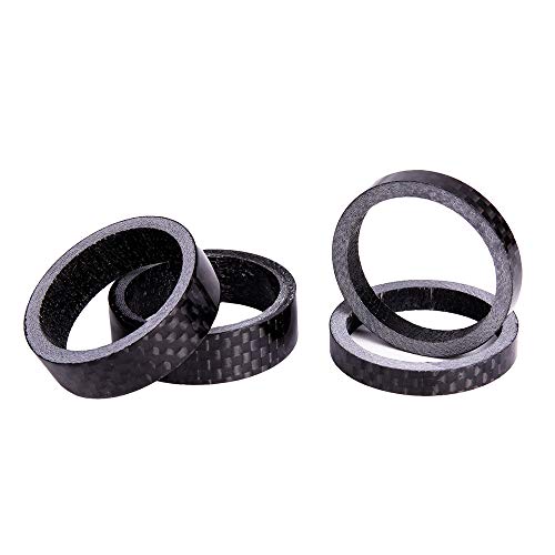 image for ToGames 5PCS/Set Durable Ultra-Light Carbon Fiber Bicycle Washer Mount