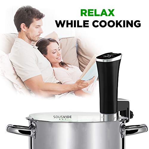 Sous Vide Cooker Immersion Circulator - Sous Vide Vacuum Heater - Thermal Immersion Circulator Stick - Accurate Temperature Digital Timer - Ultra Quiet Work (Compact Design) - Thumbnail 5