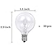 30 Pack String Lights G40 Replacement Bulb Set, 120V 7W Clear Outdoor Patio Bistro Light Bulbs