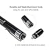 Nurse LED Penlight with Pocket Clip Medical Reusable Pen Light with Pupil Gauge Set by Paramed for Nursing Students Doctors Clinical Occasion with Batteries Free, 2 Piece, Black and Dark Blue