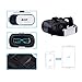 Atill 3D VR Virtual Reality Headset 3D Glasses For 3D Movies and Games(Focal and Pupil Distance Adjustable Headset for iPhone Samsung Moto LG Nexus HTC, Black/White)