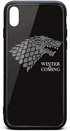 Winter-is-Coming- Phone Case for iPhone X/XS Protective TPU Rubber Shockproof Anti-Scratch Fashionable Glossy Anti Slip Thin Case