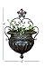 Deco 79 Metal Wall Planter, 18-Inch by 12-Inch, Brown