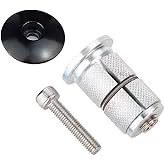 Free-fly Bike Stem Headset Top Cap,Aluminum Alloy Bicycle Headset Top Cap Bike Fork Expander Bung Plug