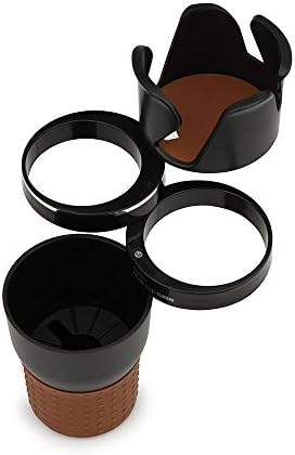 Cup Holder Phone Mount Sunsbell Cell Phone Stand for Car, Universal Car Cup Holder Extender Adapter, 360° Rotating Adjustable Base, 3 in 1 Multi-Function Cup Holder…