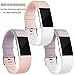 Wepro Bands Replacement Compatible with Fitbit Charge 2 for Women Men Small, 3 Pack Sports Watch Band Strap Wristband Compatible with Fitbit Charge2 HR Fitness Tracker, Blush Pink/Lavender/White