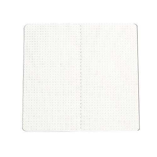 Travelerâ€™s Notebook Paper Refill Single Pack Cream Dotted Insert for Refillable Leather Journals - 8.25"x4.3" Dot Design Quality Paper Insert for Sovereign-Gear Leather Travelers Notebook