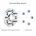 32mm (1.25 inch) Hubcentric 5x114.3 Wheel Spacers (64.1mm bore, 12x1.5 Studs) Compatible with Acura Honda ILX RL RSX TLX TSX Integra Type R TL Accord Civic Element S2000 CRZ CR-Z - Silver 2pcs