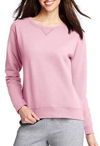 Hanes Women s V-Notch Pullover Fleece Sweatshirt (Medium, Pale Pink) Hanes Women s V-Notch Pullover Fleece Sweatshirt (Medium, Pale Pink)