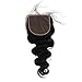 ZigZag Hair 5x5 Lace Closure With Baby Hair Body Wave Medium Brown Human Hair Brazilian Virgin Hair Closure Free Part Bleached Knots Natural Color (16'', Body Wave)