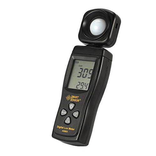 SMART SENSOR AS803 Digital Lux Meter Luminance Tester Light Meter 1-200000 Lux Tools Photometer Spectrometer Actinometer