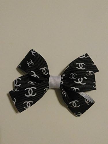 Chanel inspired Headband, Baby headband, newborn headband, Chanell inspired hair bow, CoCo, designer inspired hair bow, black chal