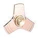 Syourself Hand Fidget Spinner EDC Focus Toy, Durable Copper, Si3N4 Ceramic Bearing High Speed Up to 6 Min Spins-Perfect Metal Tri-Spinner for Anxiety Relief Adult+Gift Box(Bright Copper)