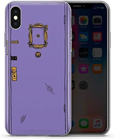 YPH Friends phone case pink door TV series ross monica iPhone XS Max - design 3