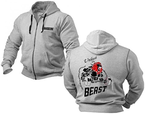 QFC BODYBUILDING MMA GYM HOODY HARDCORE GYM CLOTHING HOODED SWEATSHIRT TOP JUMPER