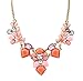 Drop Wings Pattern Charms Pendant Crystal Beads Flower Dangle Necklace