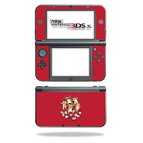 MightySkins Skin Compatible with Nintendo New 3DS XL (2015) - Cat Coffee Party…