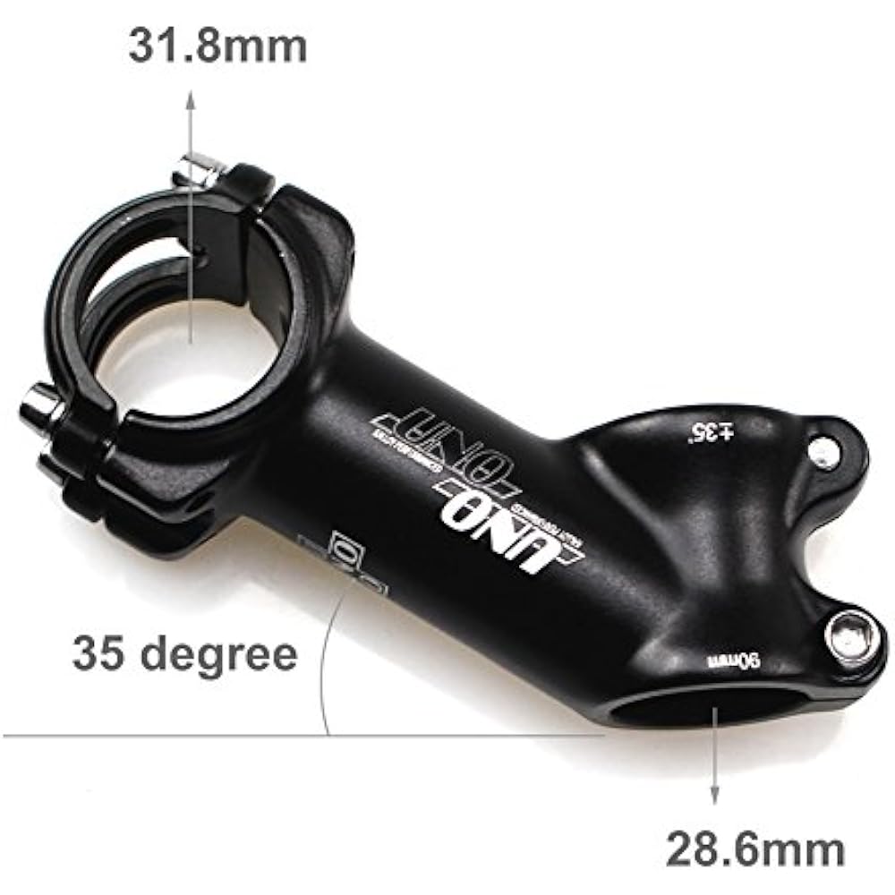 31.8 Stem 35 Degree 90mm Bicycle Handlebar Riser MTB Suitable For