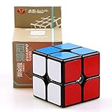 GCA YJ GuanPo Smooth Speed 2x2 Stickerless Puzzle Cube, Black