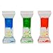 3 Liquid Water Wheel Timer Toys for Sensory Play, Fidget Toy, Calming Toy, Sensory Visual Relaxation Toy, Office Desk Toy, Teeth Brushing Timer, ADHD Timer; Bulk Pack of 3 Pieces Assorted Colors