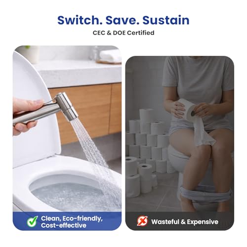 BRITULIF Handheld Bidet Sprayer for Toilet, Adjustable Pressure, Jet Spray photo 12