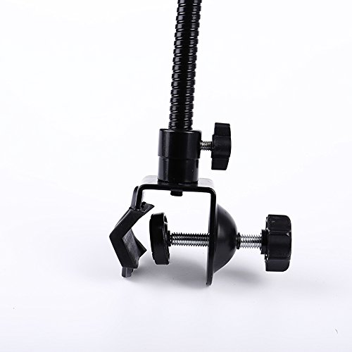 20" Ajustable Jaws Flex Clamp Mount Clip Gooseneck Extension with 1/4 Screw for Gopro Cameras Studio Stand Lighting Accessories