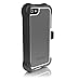 Ballistic SX0945-M185 SG Maxx Case with Holster for iPhone 5, Charcoal Silicone/Charcoal TPU/White PC - 1 Pack - Retail Packaging - Gray