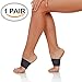 Arch Compression Sleeve - Plantar Fasciitis Support Bandage - Elastic Copper Band for Flat Feet High Fallen Arches Midfoot Pain - Foot Brace Supporter Wrap Men Women (Red Logo, Small)