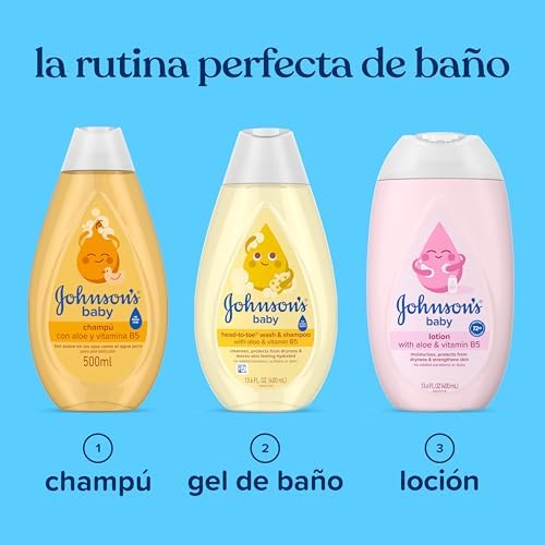 Johnson's baby classic shampoo, cabelos macios, com brilho e hidratados - 500 ml