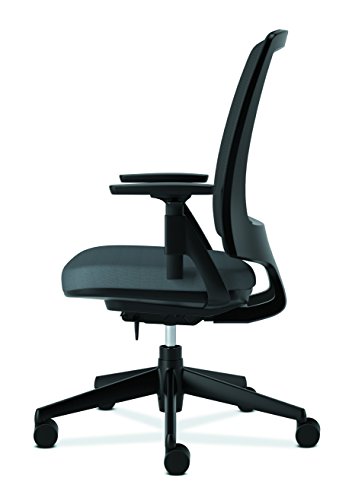 HON Lota Office Chair - Mid Back Mesh Desk Chair Conference Room Chair, Charcoal (H2281)