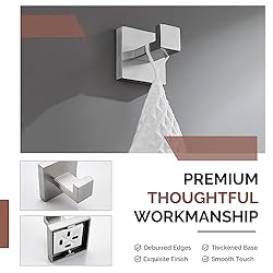 Angle Simple Bathroom Towel Hook Brushed