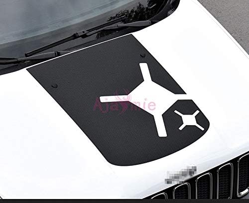Huanlovely: for Jeep Renegade 2016 2017 2018 Carbon Fiber Color Car Hood Film Star Car Sticker Protector Styling Accessories