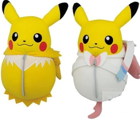Amazon ピカチュウねぶくろコレクション でっかいぬいぐるみ サンダース ニンフィア 全2種セット ぬいぐるみ おもちゃ