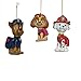 Kurt Adler Paw Patrol Blow Mold Ornament (Set of 3), 3 to 3.5