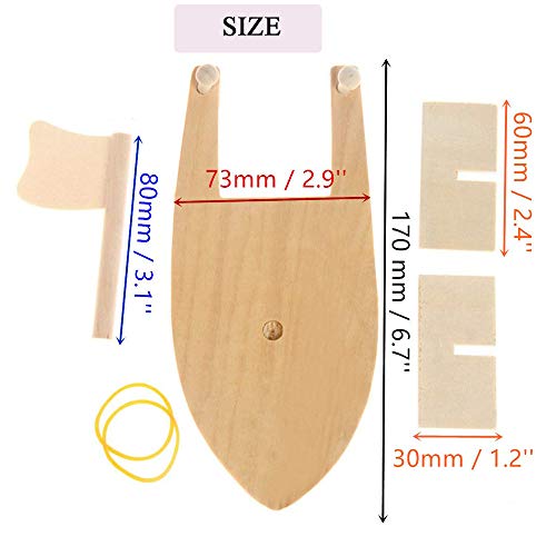 Drawing Wooden Sailboats Home DIY Education Toy Creative Painted White Models Children's Coloring Handmade DIY Boats Toy(3pack)