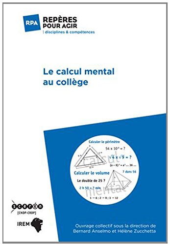 Le  calcul mental au collège