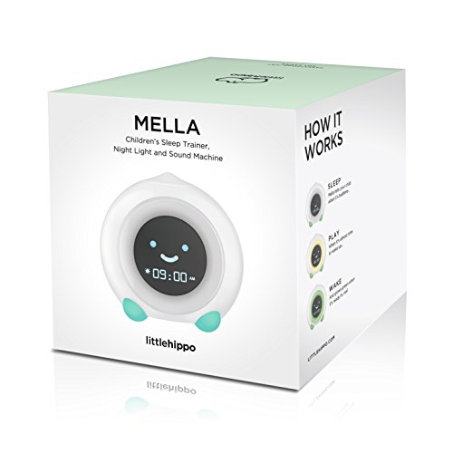 image for LittleHippo MELLA Ready to Rise Children's Sleep Trainer, Alarm Clock,