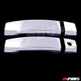 A-PADS 2 Chrome Door Handle Covers for Nissan ARMADA & TITAN 2004 05 06 07 08 09 2010 11 12 13 14 2015 - WITHOUT Passenger Keyhole